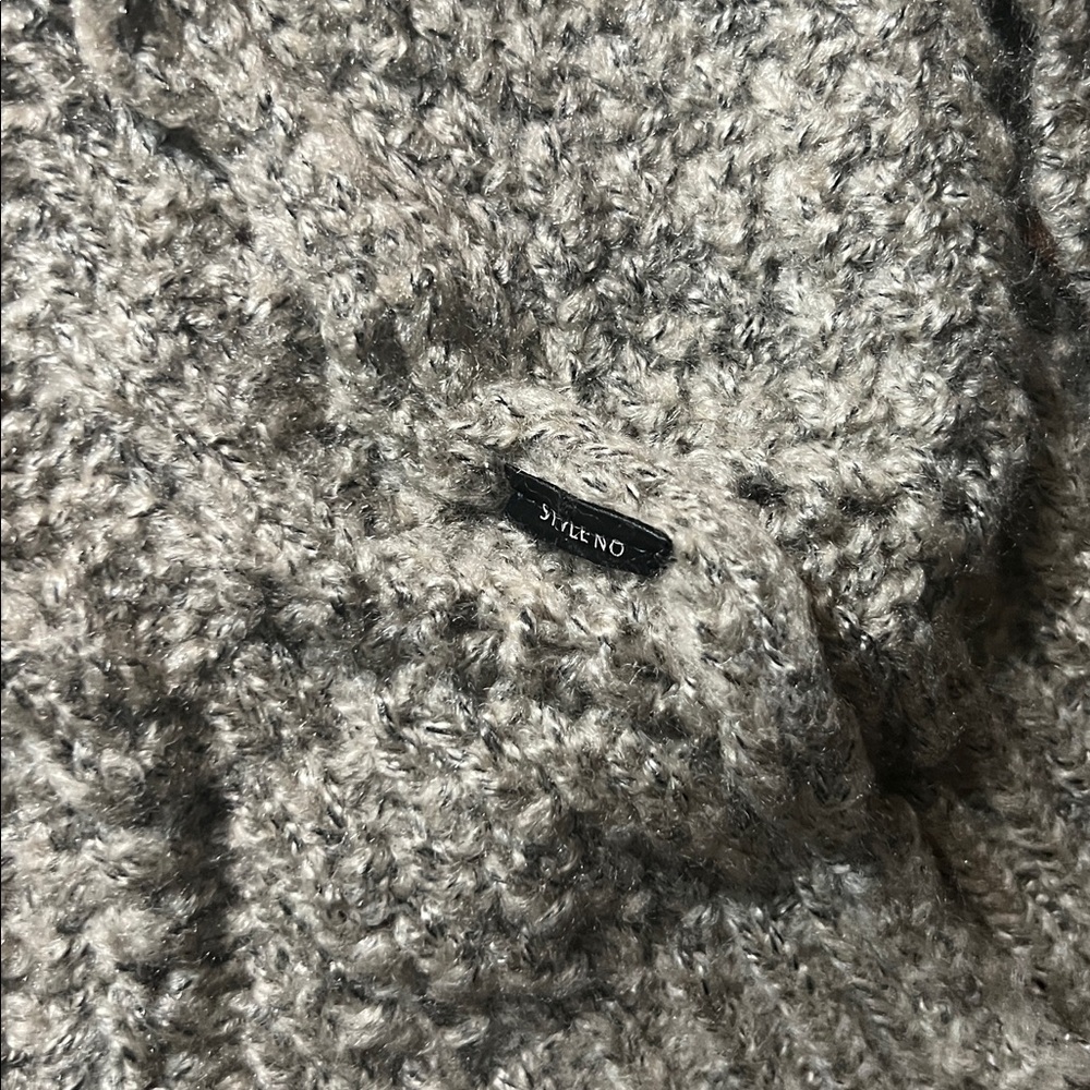 POL Textured Knit Open Front Cardigan‎ with Hood M - Picture 6 of 9